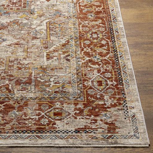 Surya Aspendos APS-2320 Black Brick Red 2'7" x 3'11" Rug