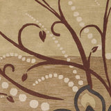 Surya Athena ATH-5006 Beige Brown 9'9" Square Rug