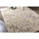 Surya Athena ATH-5008 Dark Brown Gray 8' Round Rug