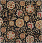 Surya Athena ATH-5017 Black Brown 6' x 9' Oval Rug