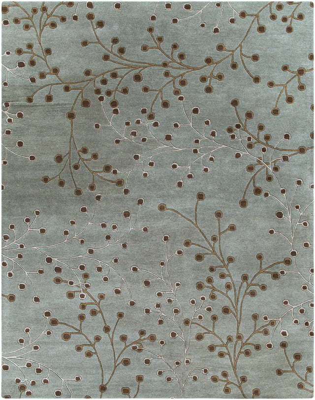 Surya Athena ATH-5058 Dark Brown Sage 6' x 9' Oval Rug