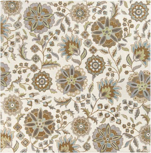 Surya Athena ATH-5063 Brown Denim 6' x 9' Oval Rug