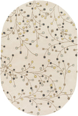 Surya Athena ATH-5116 Brown Denim 6' x 9' Oval Rug