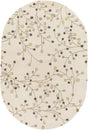 Surya Athena ATH-5116 Brown Denim 6' x 9' Oval Rug