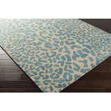 Surya Athena ATH-5120 Deep Teal Light Brown 3' x 12' Rug