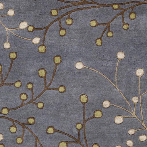 Surya Athena ATH-5125 Dark Brown Denim 6' Round Rug