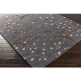 Surya Athena ATH-5125 Dark Brown Denim 6' Round Rug