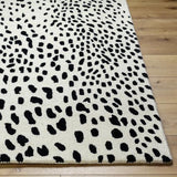 Surya Athena ATH-5171 Black Cream 5' x 8' Rug