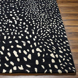 Surya Athena ATH-5172 Black Cream 2'6" x 8' Rug