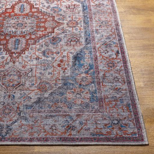 Surya Atlanta ANL-2300 Blue Brick Red 2'7" x 12' Rug