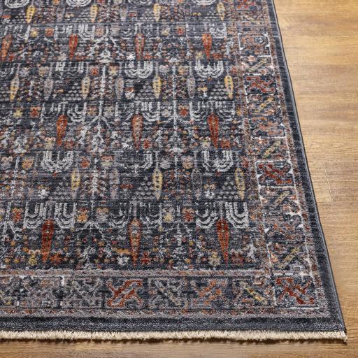 Surya Babel BAB-2307 Black Charcoal 2'7" x 7'3" Rug