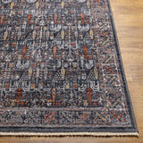 Surya Babel BAB-2307 Black Charcoal 2'7" x 7'3" Rug