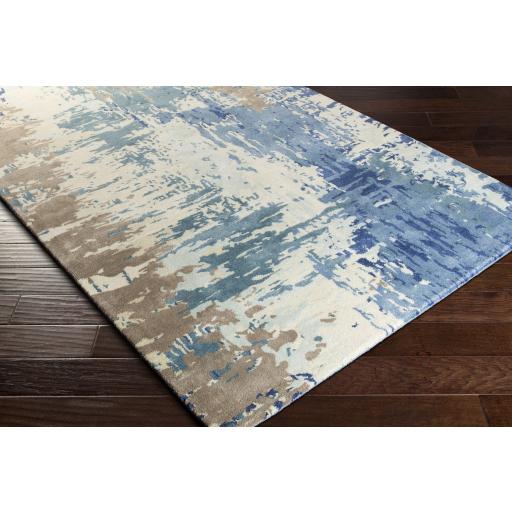 Surya Banshee BAN-3342 Blue Dark Blue 8' Square Rug