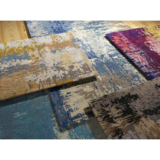 Surya Banshee BAN-3343 Blue Light Gray 8' Square Rug