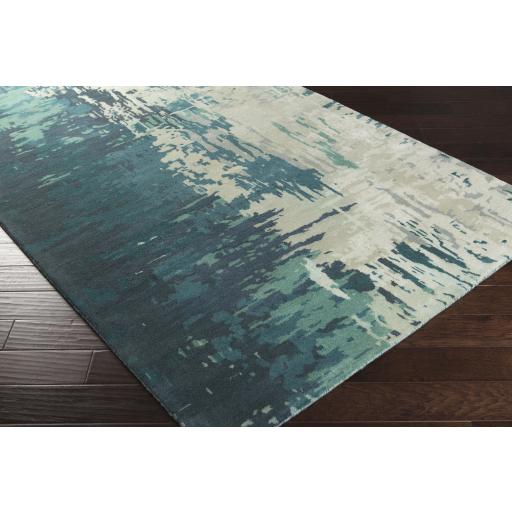 Surya Banshee BAN-3343 Blue Light Gray 8' Square Rug