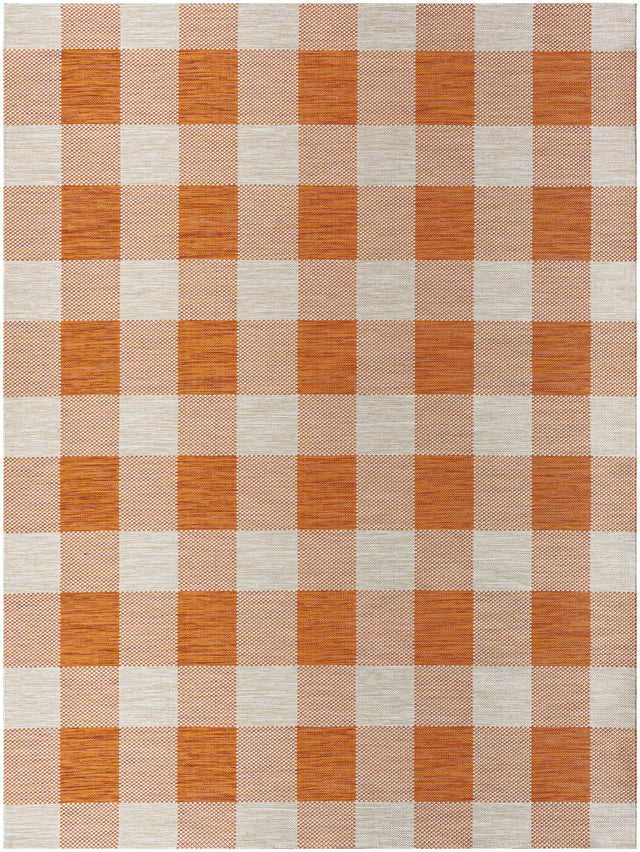 Surya Barbados BBD-2311 Burnt Orange Light Beige 6'7" x 9' Rug