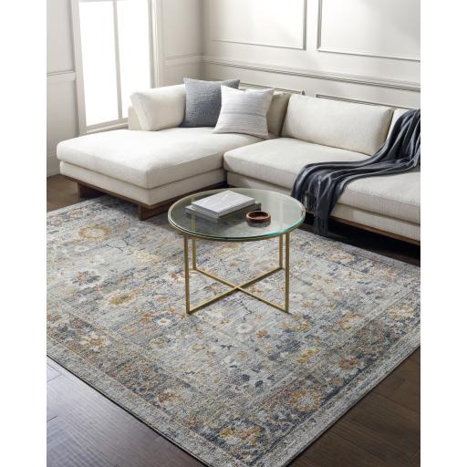 Surya Beckham BCM-2307 Amber Charcoal 2' x 2'11" Rug