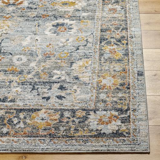 Surya Beckham BCM-2307 Amber Charcoal 2' x 2'11" Rug