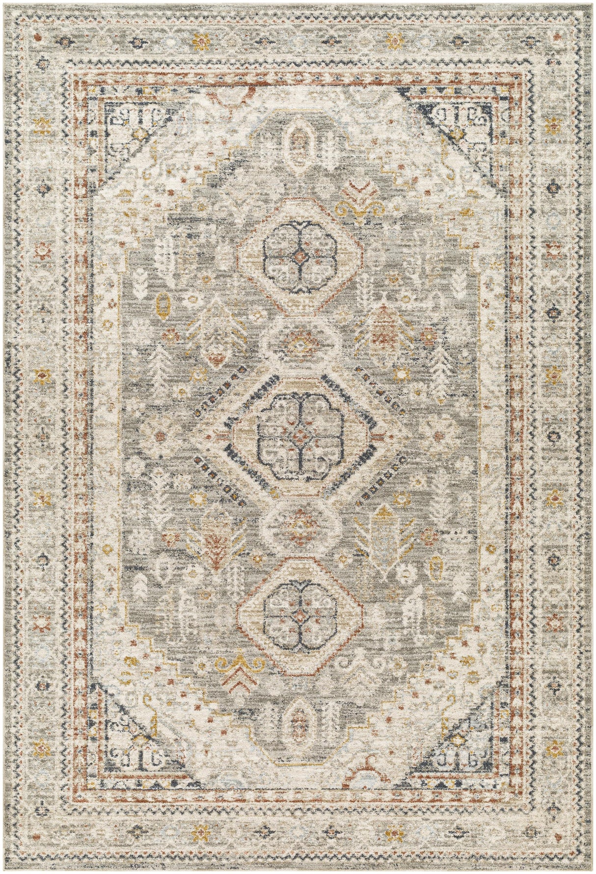 Surya Beckham BCM-2324 Amber Charcoal 2'7" x 7'3" Rug