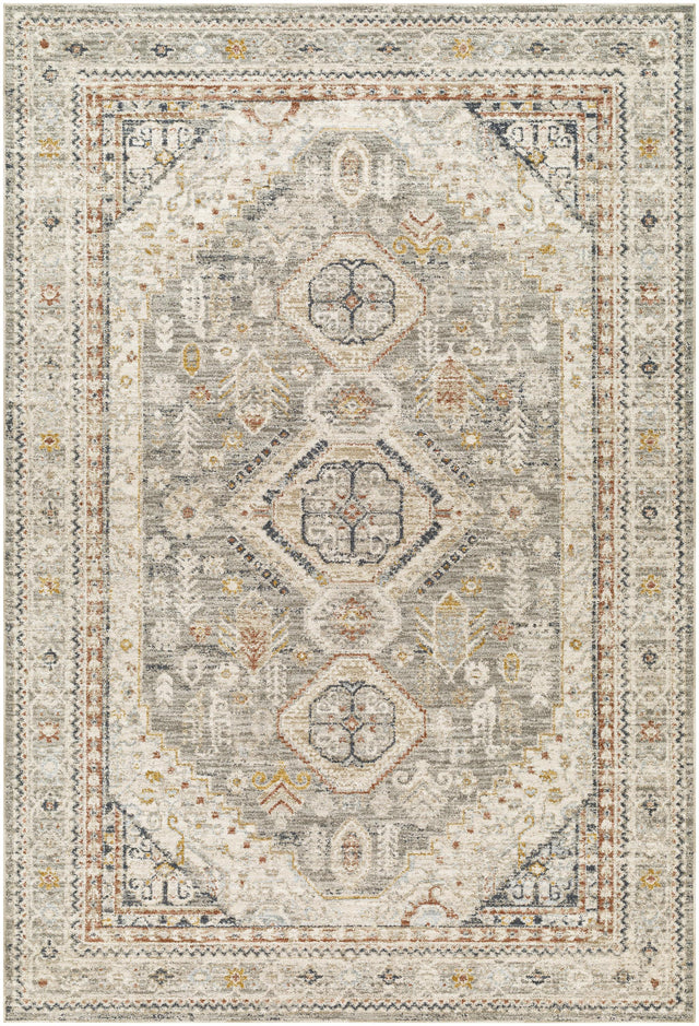 Surya Beckham BCM-2324 Amber Charcoal 2'7" x 7'3" Rug