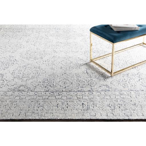 Surya Bella LLB-2300 Blue White 4' x 6' Rug