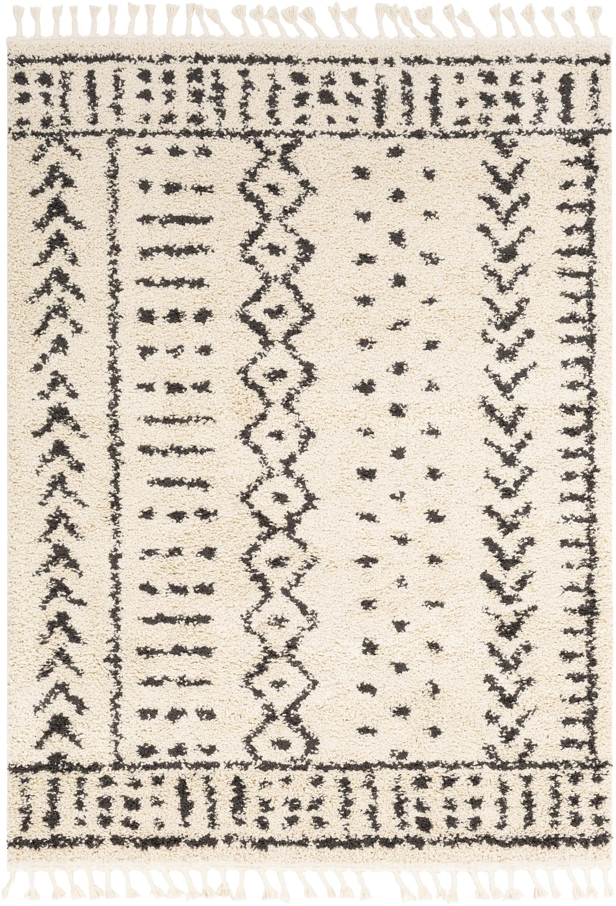 Surya Berber Shag BBE-2311 3'11" x 5'7" Rug