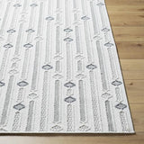 Surya Bouclair BCR-2310 Ivory Light Gray 6'7" x 9' Rug