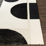 Surya Brooklyn BRO-2304 Black Cream 2' x 3' Rug