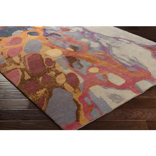 Surya Brought to Light BOL-4006 Brick Red Ink Blue 4' x 6' Rug