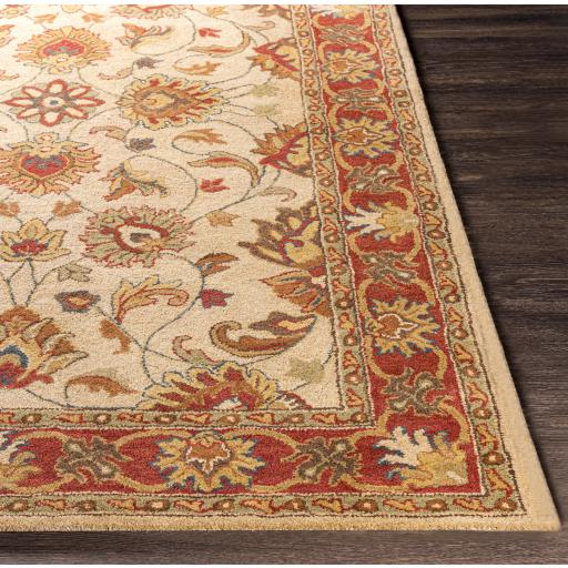 Surya Caesar CAE-1001 Brick Red Brown 4' Round Rug