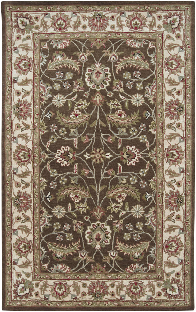 Surya Caesar CAE-1003 Black Dark Brown 6' x 9' Oval Rug