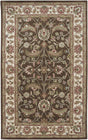 Surya Caesar CAE-1003 Black Dark Brown 6' x 9' Oval Rug