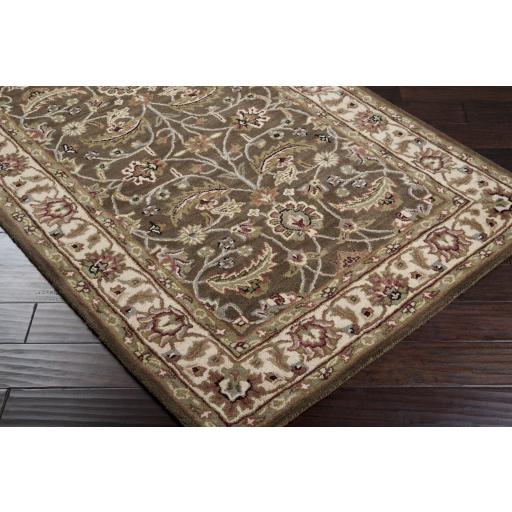 Surya Caesar CAE-1003 Black Dark Brown 8' x 10' Oval Rug