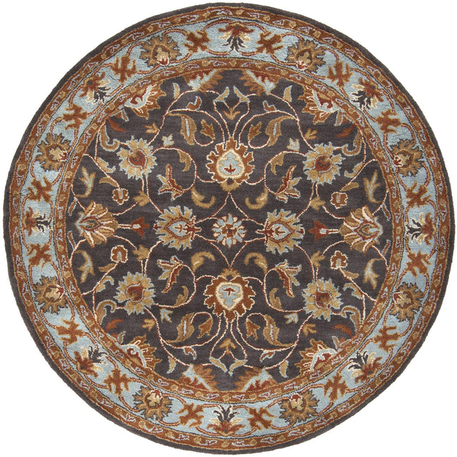 Surya Caesar CAE-1004 Burnt Orange Charcoal 6' x 9' Oval Rug