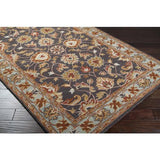 Surya Caesar CAE-1004 Burnt Orange Charcoal 6' x 9' Oval Rug
