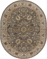 Surya Caesar CAE-1005 Charcoal Dark Brown 6' x 9' Oval Rug