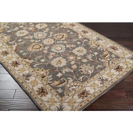 Surya Caesar CAE-1005 Charcoal Dark Brown 6' x 9' Oval Rug