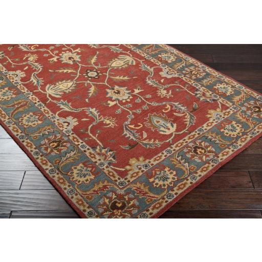 Surya Caesar CAE-1007 Brick Red Dark Brown 9'9" Round Rug