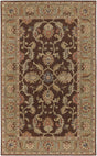 Surya Caesar CAE-1009 Beige Brick Red 6' x 9' Oval Rug