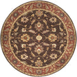 Surya Caesar CAE-1036 Beige Brick Red 6' x 9' Oval Rug