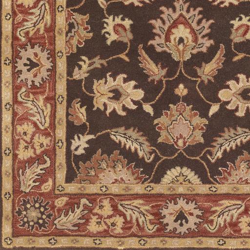 Surya Caesar CAE-1036 Beige Brick Red 6' x 9' Oval Rug