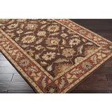 Surya Caesar CAE-1036 Beige Brick Red 8' Round Rug