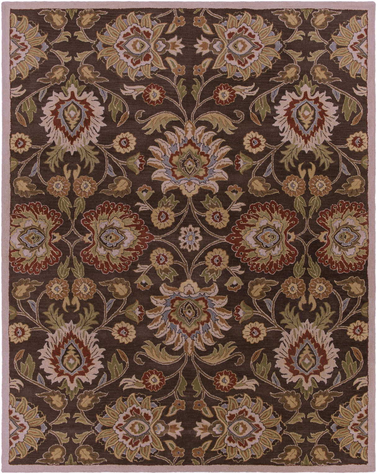 Surya Caesar CAE-1051 Brick Red Brown 6' x 9' Oval Rug