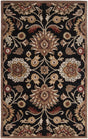 Surya Caesar CAE-1053 Black Brown 6' x 9' Oval Rug