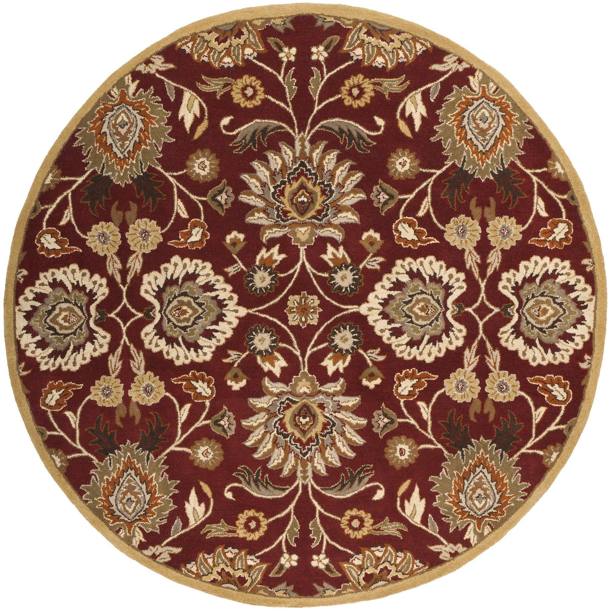 Surya Caesar CAE-1061 Black Brown 6' x 9' Oval Rug