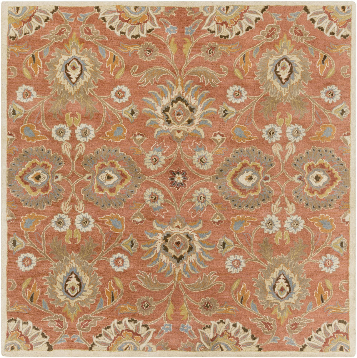 Surya Caesar CAE-1107 Beige Black 6' x 9' Oval Rug