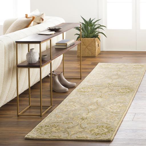 Surya Caesar CAE-1111 Gray Ivory 6' x 9' Oval Rug