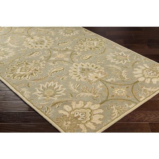 Surya Caesar CAE-1111 Gray Ivory 6' x 9' Oval Rug