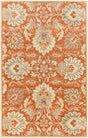 Surya Caesar CAE-1112 Brick Red Dark Brown 6' x 9' Oval Rug