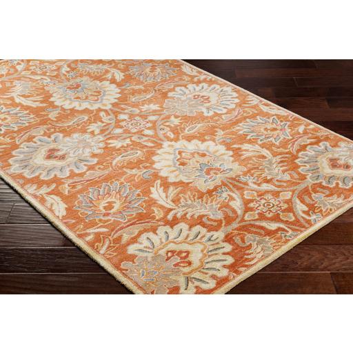 Surya Caesar CAE-1112 Brick Red Dark Brown 6' x 9' Oval Rug